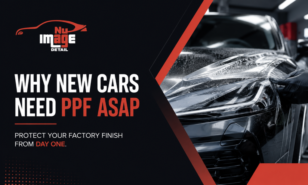 PPF protecting new vehicle front bumper